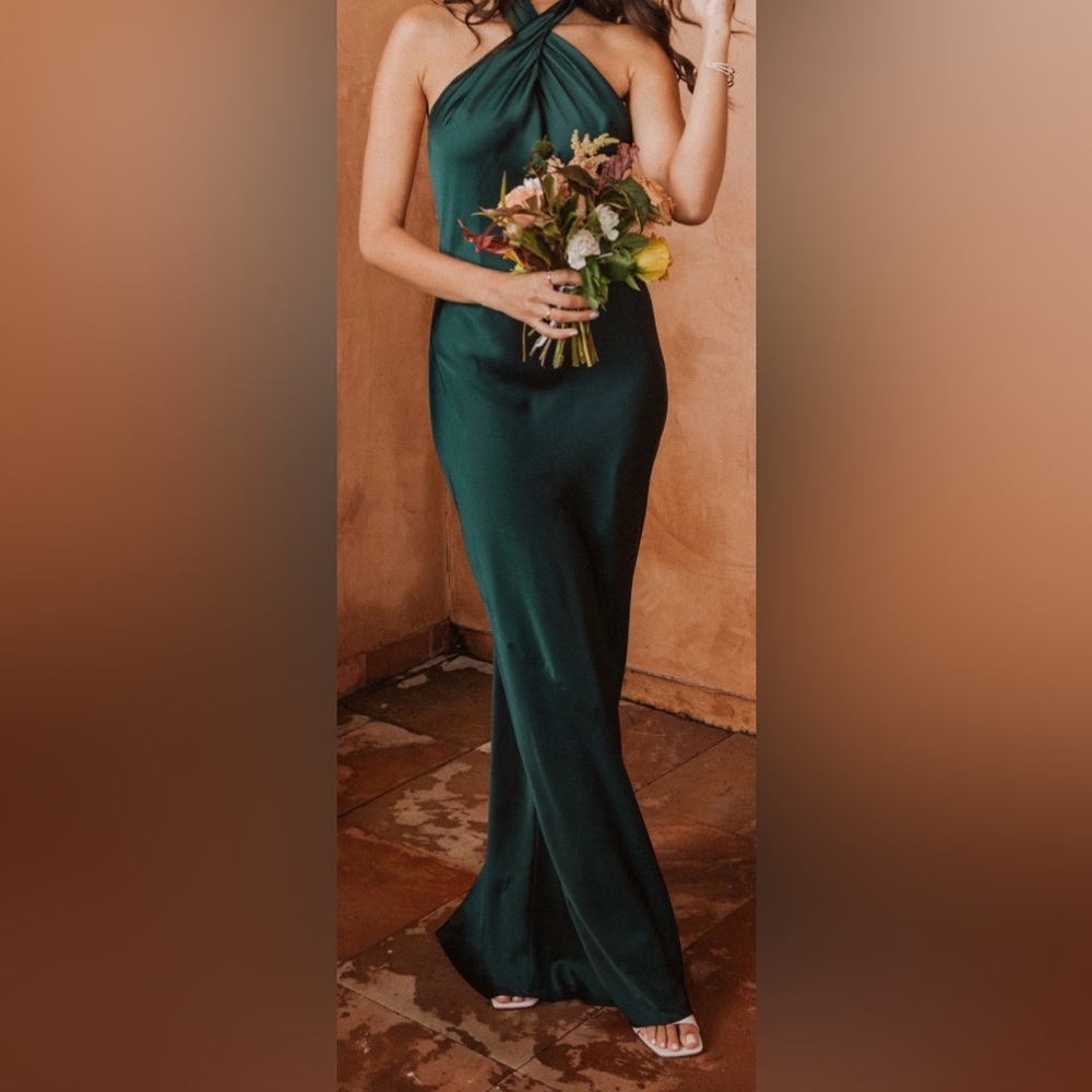 Show Me Your MuMu jasmine emerald large maxi dress